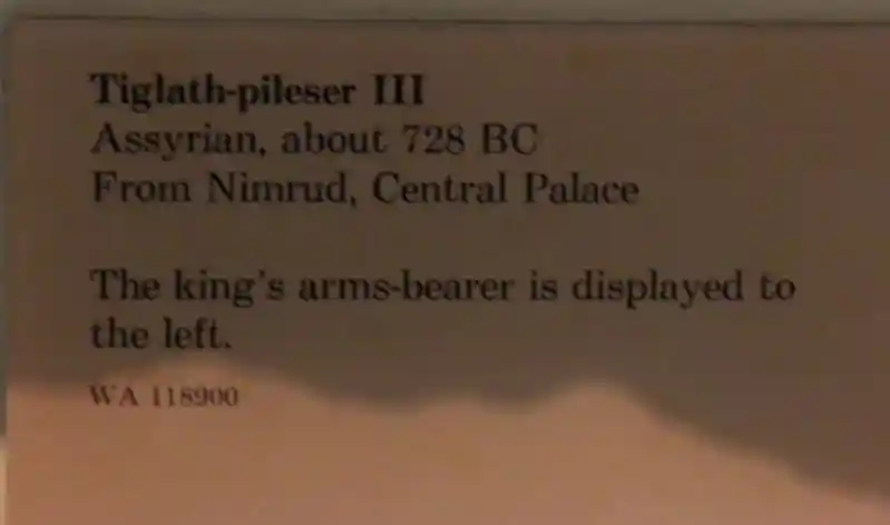 Tiglath-pileser III with a solar disc bracelet